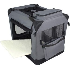 elite field 3 door collapsible soft sided dog crate